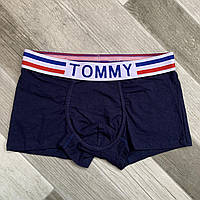 Трусы мужские боксеры хлопок Tommy Hilfiger, размер M (46-48), тёмно-синие, 03333