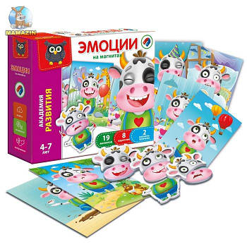 Гра настільна магнітна "Емоції" рус./укр. VT5422-01/VT5422-05
