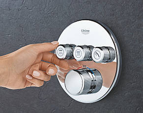 SmartControl Термостат для душу/ванні з 3 кнопками, накладна панель Арт. 29121000, фото 4