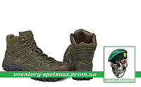 Тактические демисезонные ботинки "НАТО" в цвете темная олива green с мембраной