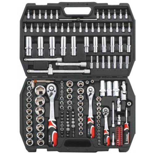 Набір інструменту 173 од. 1/4" 3/8" 1/2" Yato YT-3893, фото 1