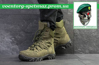 Тактичні демісезонні берці "Commando NATO" (армійські черевики Коммандос) олива olive з мембраною
