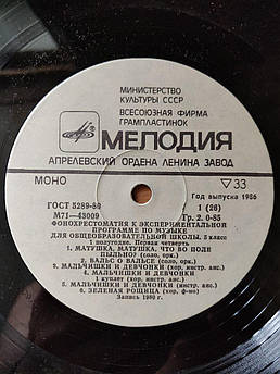 Фонохрестоматия до експериментальною програмою з музики для загальноосвітньої школи . 5 клас