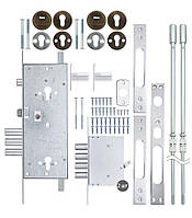 Замок врізний MUL-T-LOCK 3-WAY DIN+DIN 415G CR SATIN_NICKEL UNIV ВЅ63мм 2_protectors SP (Ізраїль)