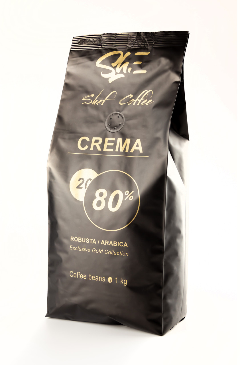 Кава в зернах ShefCoffee CREMA 80% Арабіки