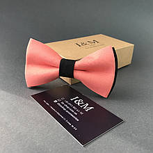 Краватка-метелик I&M Craft класичний персиковий з чорним (010316)