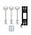 Замок врізний MUL-T-LOCK 3-WAY MATRIX+DIN DFM30328M CR UNIV ВЅ65мм 85мм 3KEY MTR_M 100мм w/o_SP (Ізраїль), фото 6