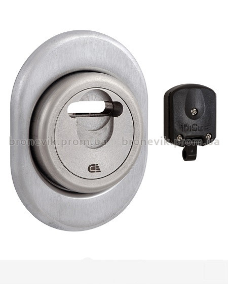 Протектор DISEC *MAGNETIC 3GDM LEVER_KEY OVAL 15мм Нерж.сталь_мат