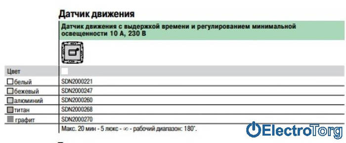 Датчик движения модуль слоновая кость Sedna Schneider Electric (Шнайдер ...