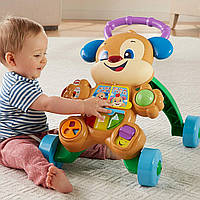 Музыкальные ходунки-толкатель Щенок Фишер Прайс/Fisher Price Learn Smart Stages Learn with Puppy Walker