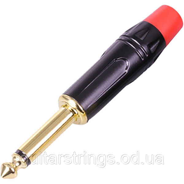 Коннектор 6.3 Джек моно Connector Jack 6.3 mono Red