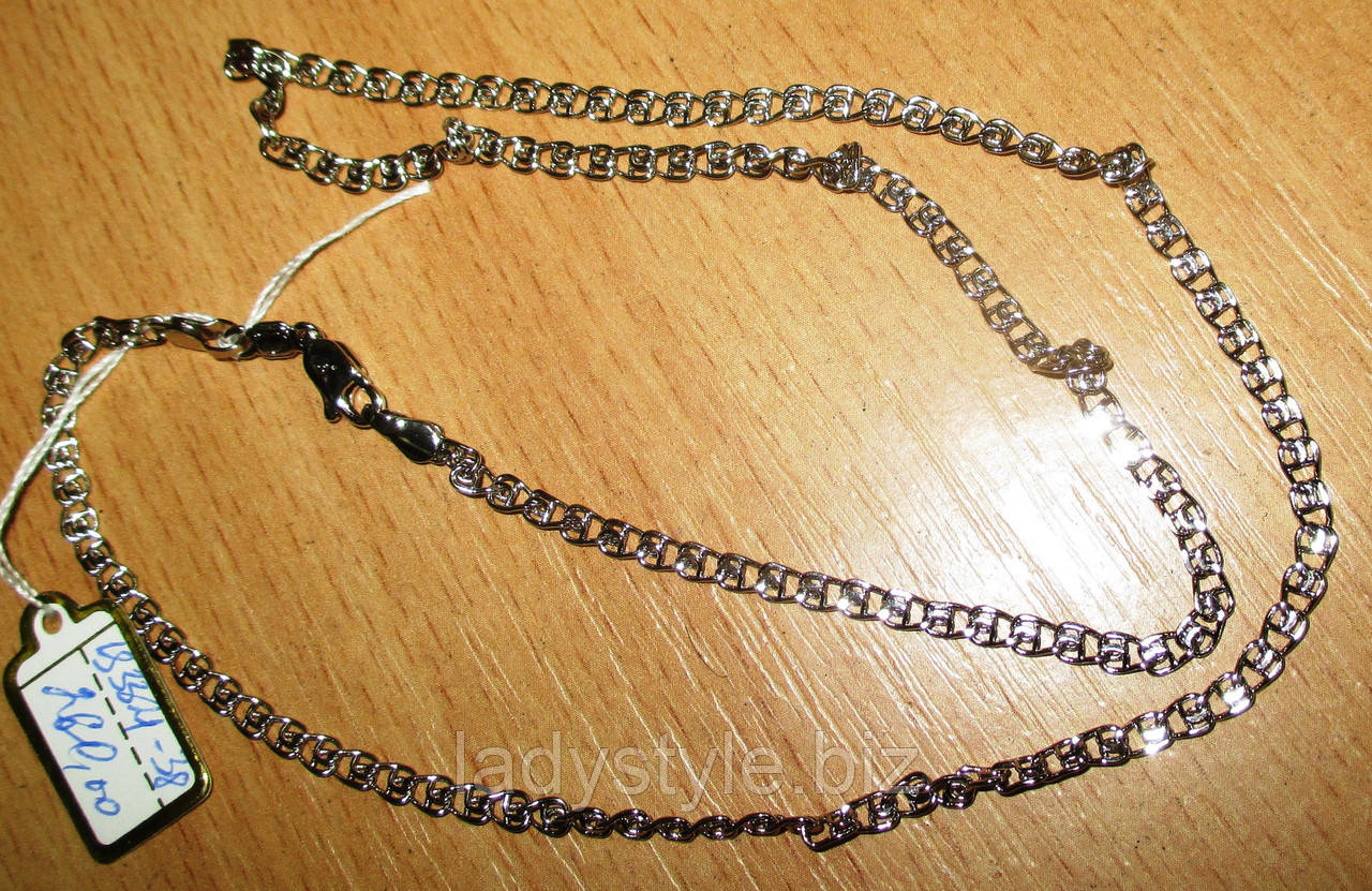 Ланцюжок сріблястий "Переплетений" від студії LadyStyle.Biz, фото 1