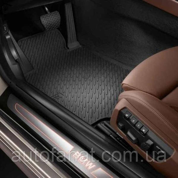 Килимки BMW 6 (F12, F13) передні в салон гумові оригінал (51472163801 / 51472163803), фото 1