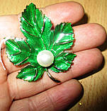 Яскрава брошка кленовий листочок від студії LadyStyle.Biz, фото 3