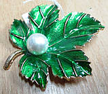 Яскрава брошка кленовий листочок від студії LadyStyle.Biz, фото 4