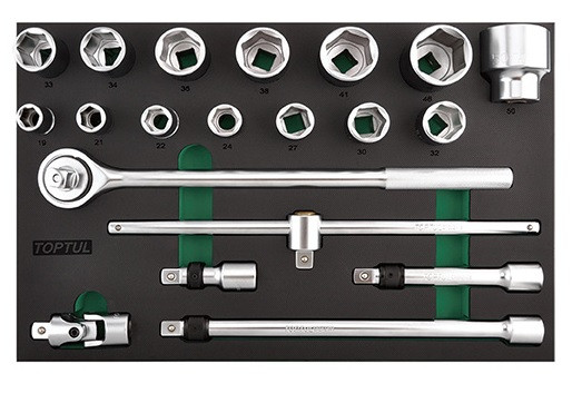 Набір інструменту 3/4" 20ед. (в ложементі) Toptul GVD2010