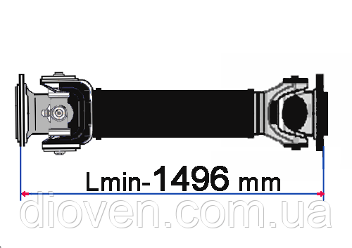 Вал карданний (L = 1496 mm) (Арт. 260-2205010-21)