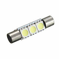 LED лампа C5W 31мм 3 SMD5050 12V