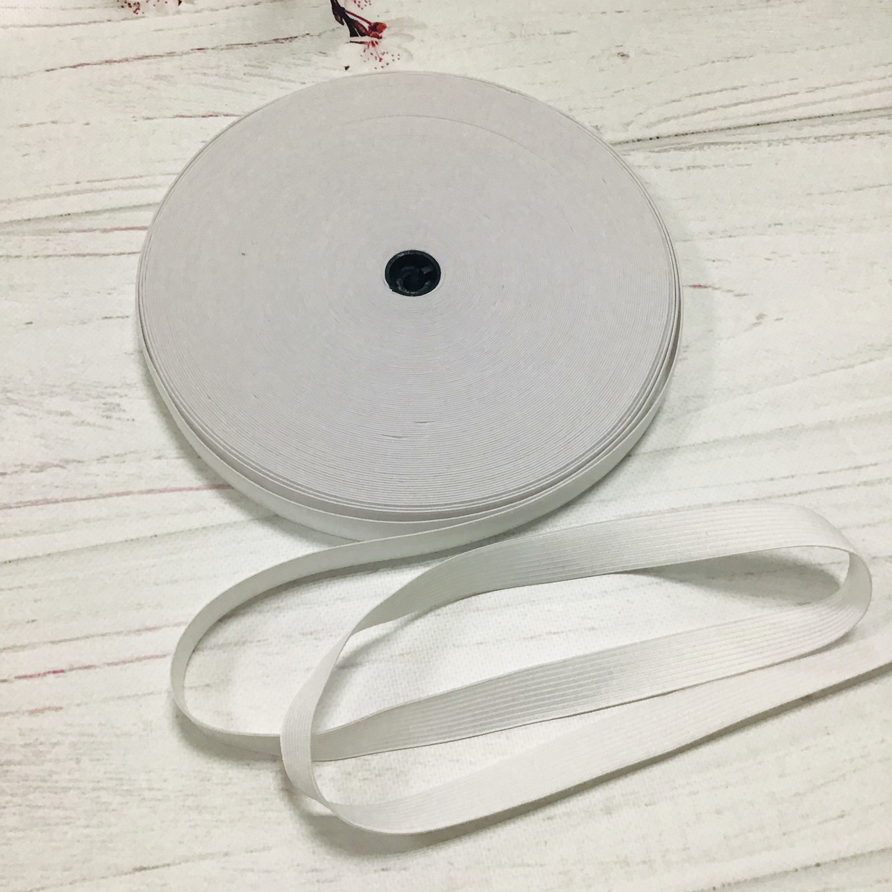 Еластична гумка білого кольору (20 мм), фото 1