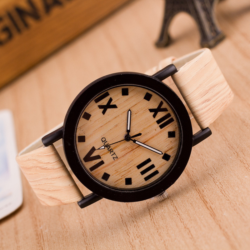 Чоловічий кварцовий наручний годинник Quartz Light Brown
