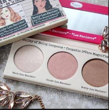 Палетка хайлайтеров The Balm Manizer Trio