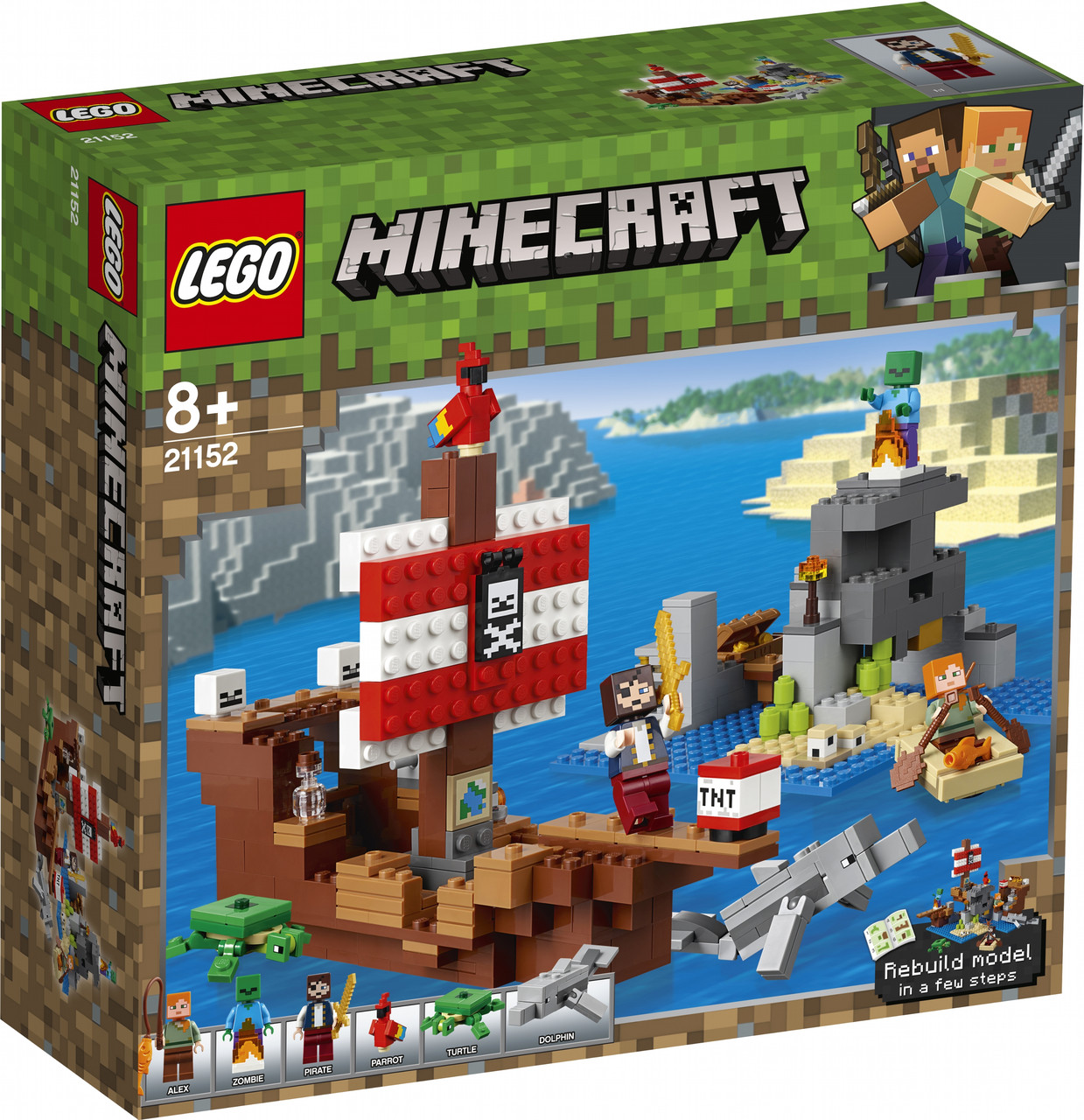 Lego Minecraft Пригоди на піратському кораблі 21152, фото 1