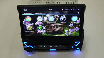 Автомагнітола 1DIN DVD-950 Android GPS з виїзним екраном з диском GPS+Android + Wi-Fi + 1Gb/16Gb + Bluetooth