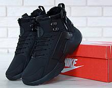 Чоловічі зимові кросівки Nike Huarache X Acronym City Winter Black (з хутром)