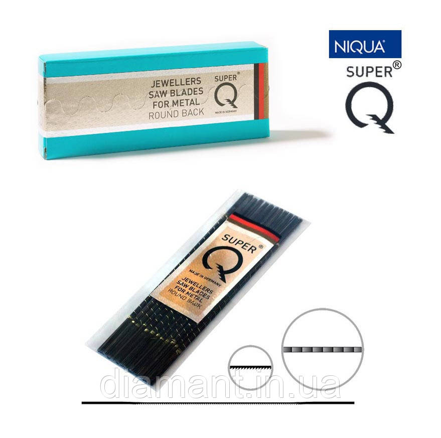 Пилки SUPER Q No 6/0 ( 0,18 мм), дюжина (12 шт.), фото 1