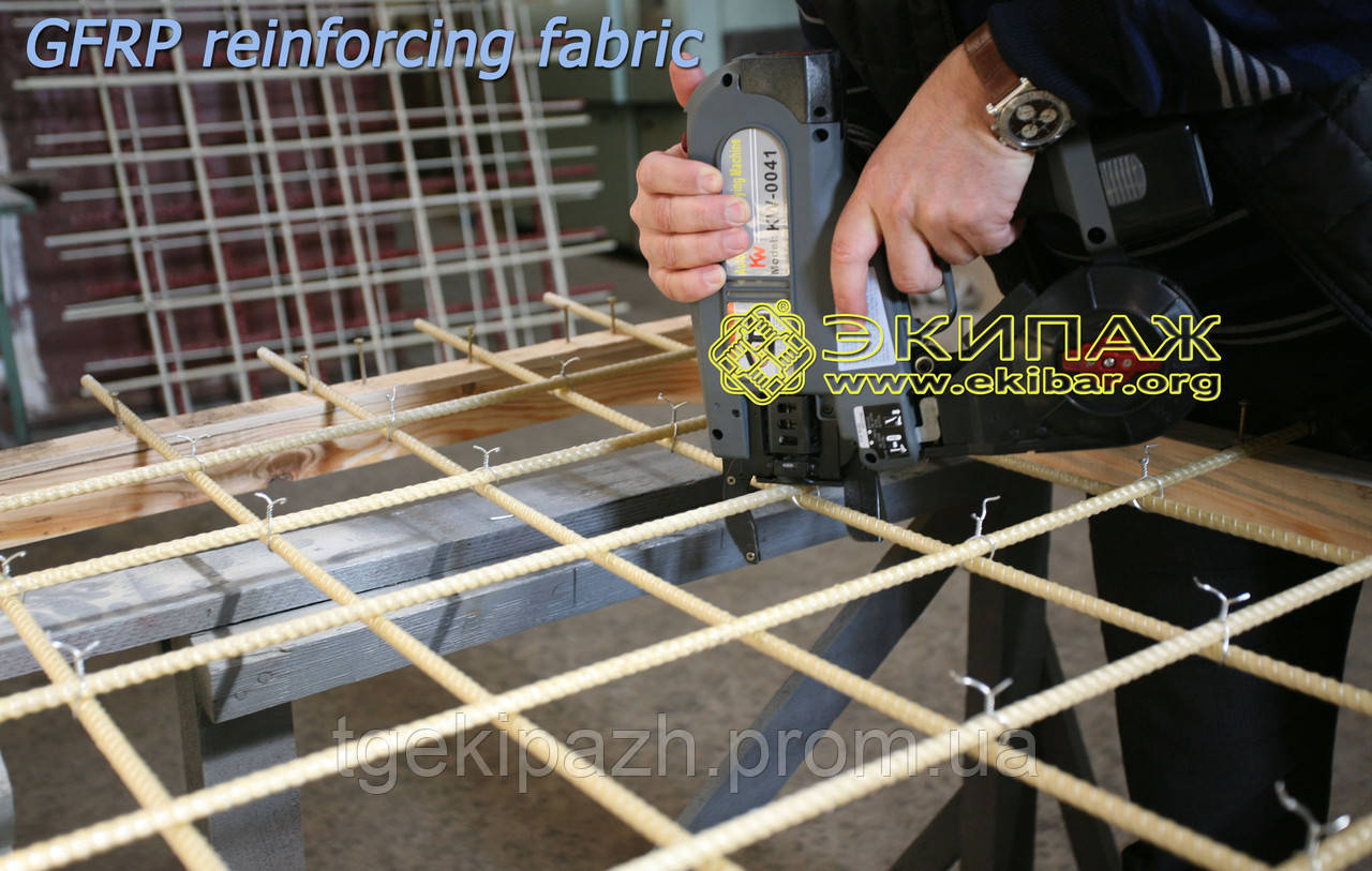 Сітка композитна 10СКС-150/150-6000/2000 (решітка геокомпозитная) із склопластикової арматури, типу СКС-10-150/150, фото 1