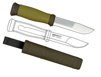 Ніж Morakniv Outdoor 2000 Sandvik 12C27 Steel зелений
