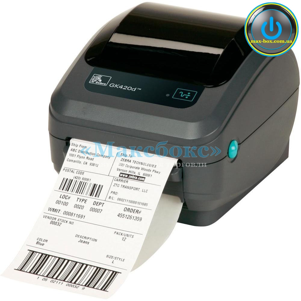 Zebra GK420d Принтер друку етикеток 104 мм, фото 1