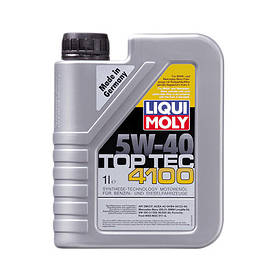 LIQUI MOLY Масло 5W40 Top Tec 4100 (1L) (Longlife-04/WSS-M2C 917-A/MB 229.31/VW 502.00/505.00/505.01) 