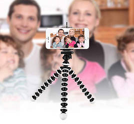 Гнучкий шарнірний штатив Primo Octopus (восьминіг) + кріплення для смартфона KR-01