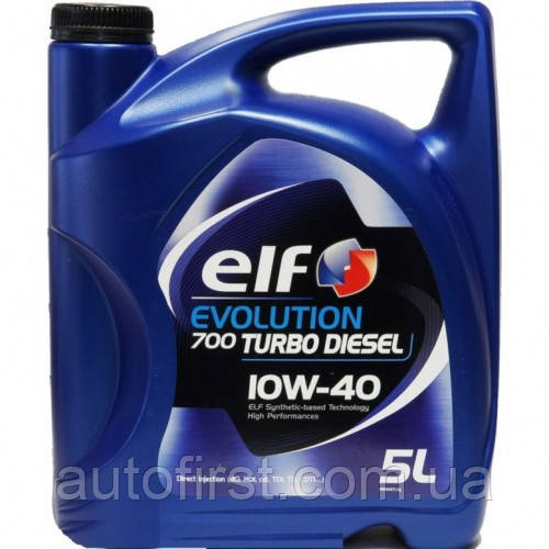 ELF Масло 10W40 Evolution 700 Turbo Diesel (5L) (ACEA 2007/A3/B4/API/SL/CF/VW 505.00/MB 229.1) 