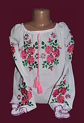 Вишивана сорочка для дівчинки "Ніжний букет"