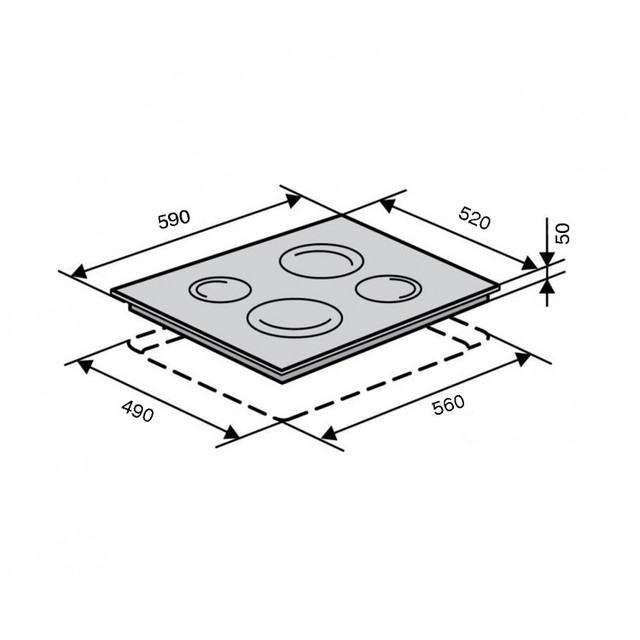 Индукционная Варочная Панель Бежевая Ventolux VI 64 TC IVORY — в ...
