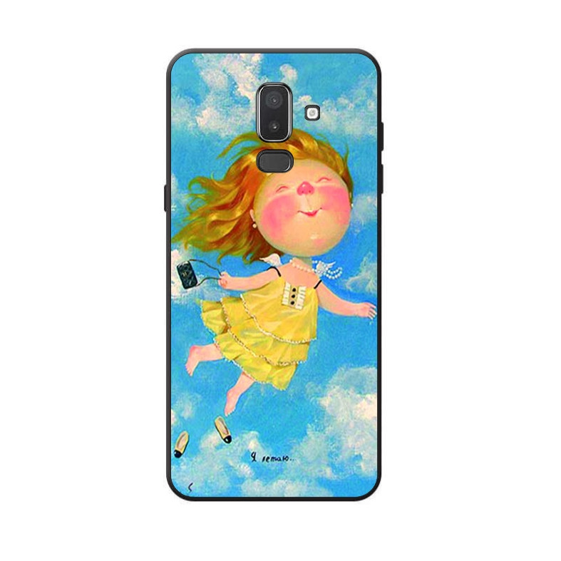 Силіконовий бампер для Samsung J8 Galaxy J810 з малюнком Гапчинська Я літаю