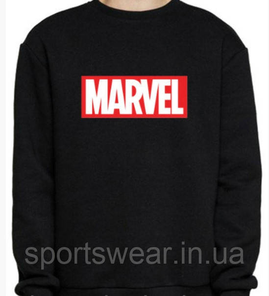 Sweatshirt MARVEL чоловічий чорний Світшот з принтом Марвел Комікси Пайта трикотажна Марвел Светр демісезонний