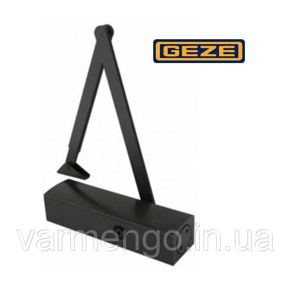 Доводчик дверей Geze TS 2000 VВС колінна тяга (EN 2-5), чорний.