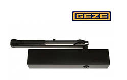 Доводчик дверей Geze TS 4000 колінна тяга з фіксацією (EN 1-7), чорний.
