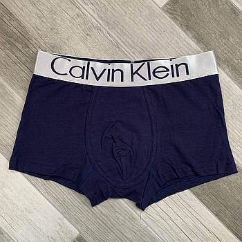 Труси чоловічі боксери бавовна Calvin Klein, розмір M (46-48), темно-сині, 03397