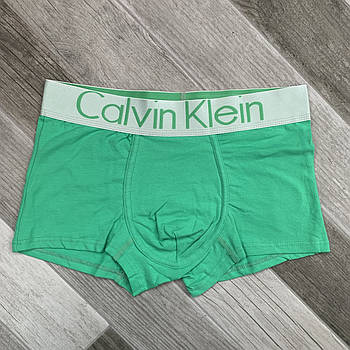 Труси чоловічі боксери бавовна Calvin Klein, розмір M (46-48), салатові, 03401