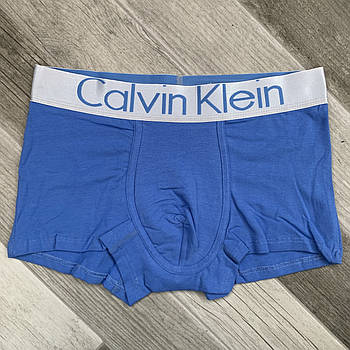 Труси чоловічі боксери бавовна Calvin Klein, розмір M (46-48), блакитні, 03405