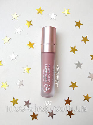 Помада Golden Rose Soft&Matte Creamy Lipcolor №102, фото 3