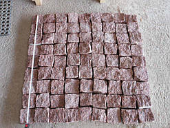 Тротуарна плитка червона 5х5х5