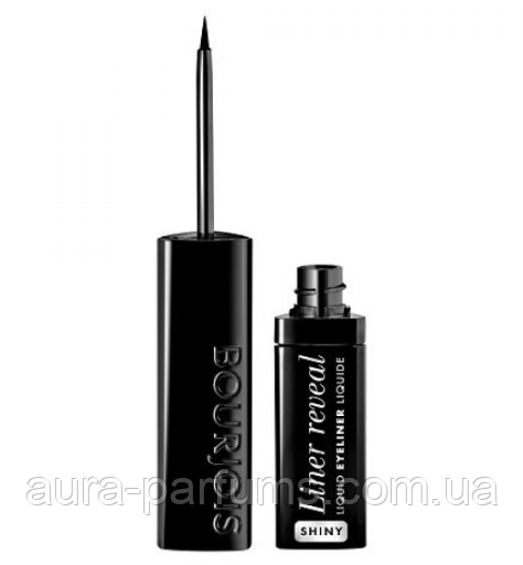 Підводка для очей з пензлем Bourjois Liner Reveal Eyeliner 01 Shiny Black