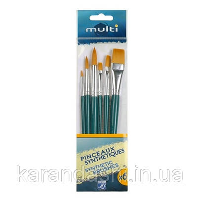 Набір кистей Lefranc & Bourgeois Multi Brushes Set, синтетика, 6 шт