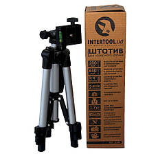 Штатив для лазерного рівня 280-650 мм, різьблення 1/4" INTERTOOL МТ-3049, фото 4