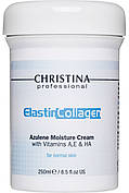 CHRISTINA Elastin Collagen Azulene Moisture Cream with Vit.A, E&HA — Зволожувальний крем для норм. шкіри, 250 мл